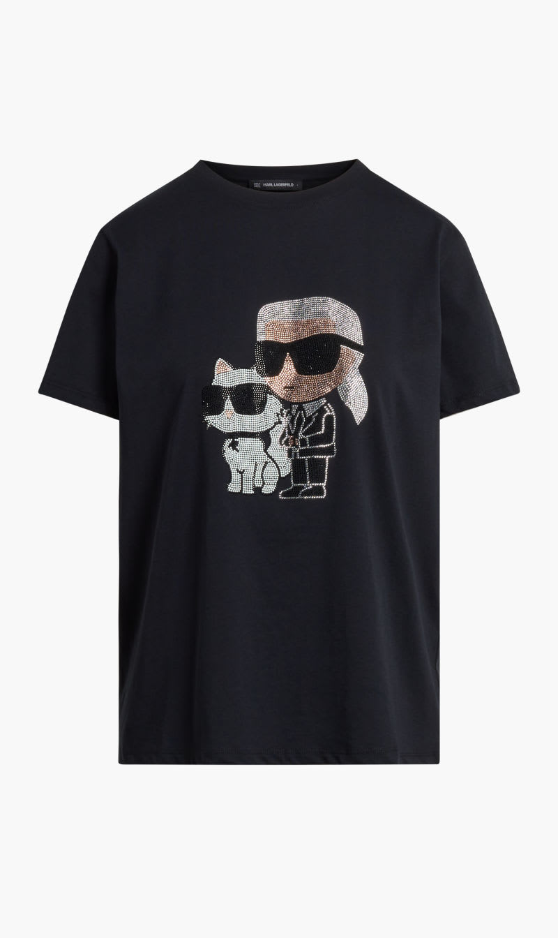 

Karl Lagerfeld Black Ikonik 2.0 Rs T-shirt for Women | The Deal Outlet