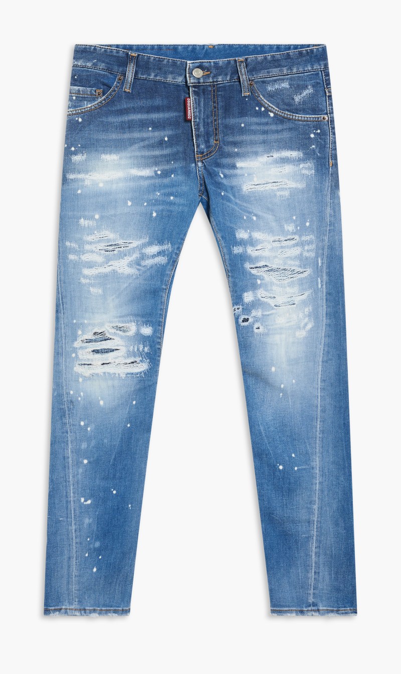 

Dsquared2 Blue Retro 5 Pocket Pants for Men | The Deal Outlet