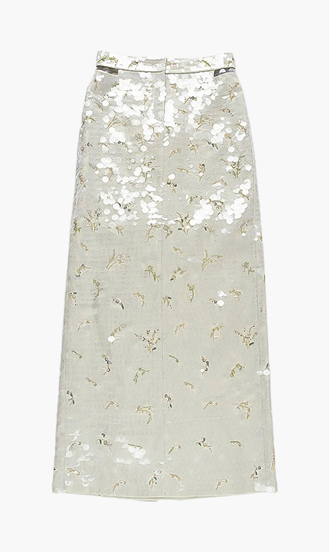

Valentino Embellished Long Skirt