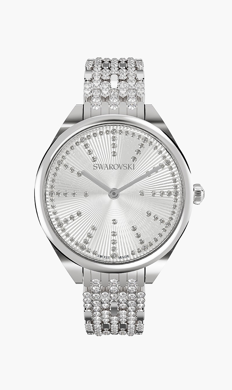 

Swarovski Attract Watch, Metal Bracelet, White, Stainless Steel