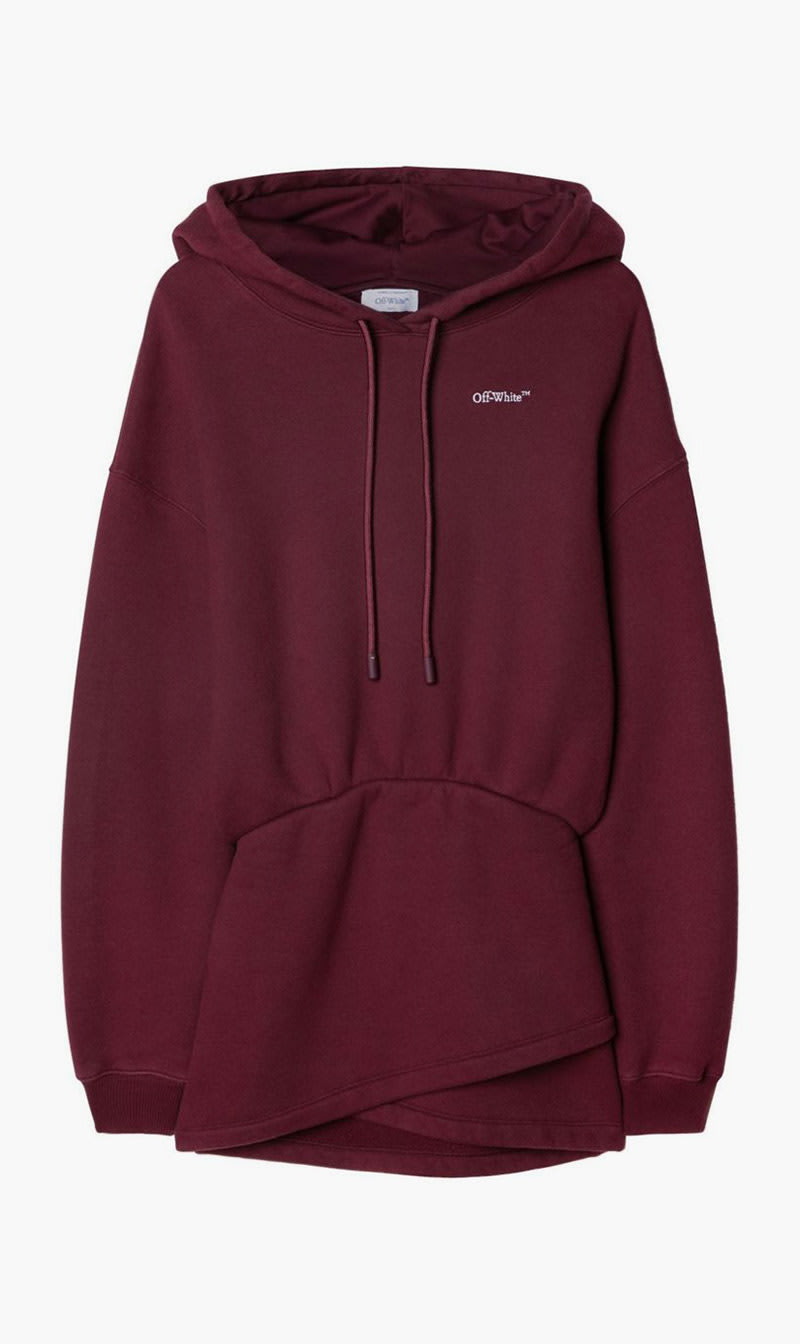 

Off-white Purple for All Book Hoodie Sweatdres Burgundy for Women | The Deal Outlet