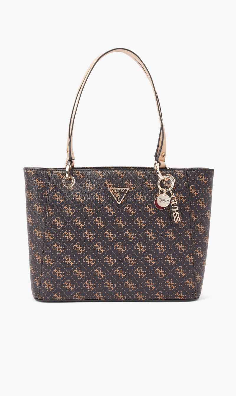 

Guess Brown Noelle Small Noel Tote for Women | The Deal Outlet
