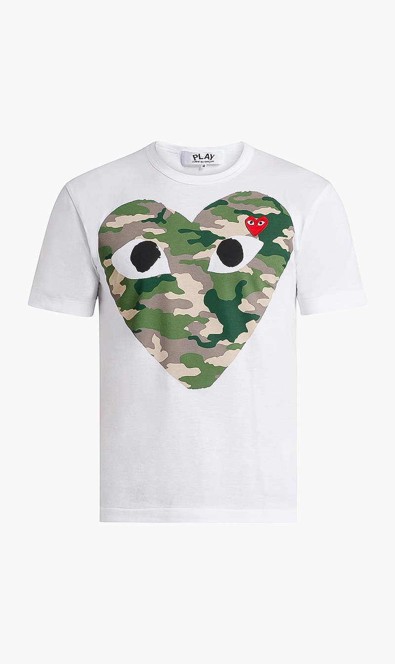

Camouflage Heart T-shirt, White