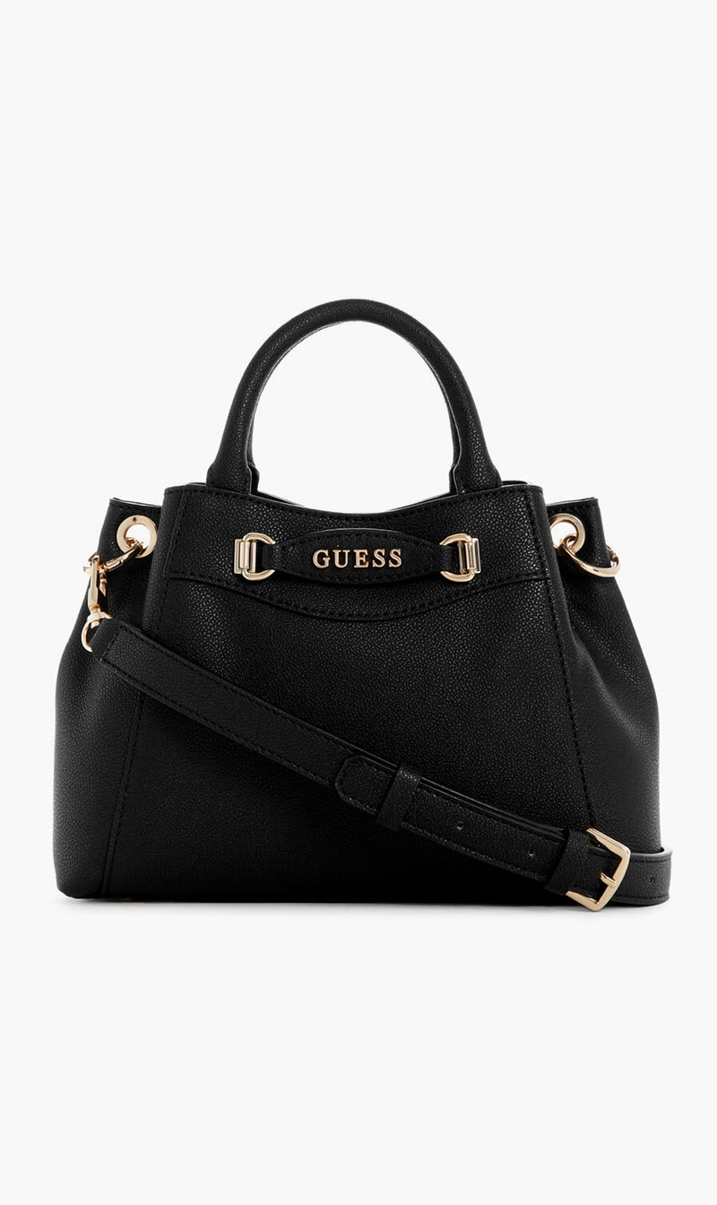 

Guess Black Emera Mini Satchel Bag for Women | The Deal Outlet