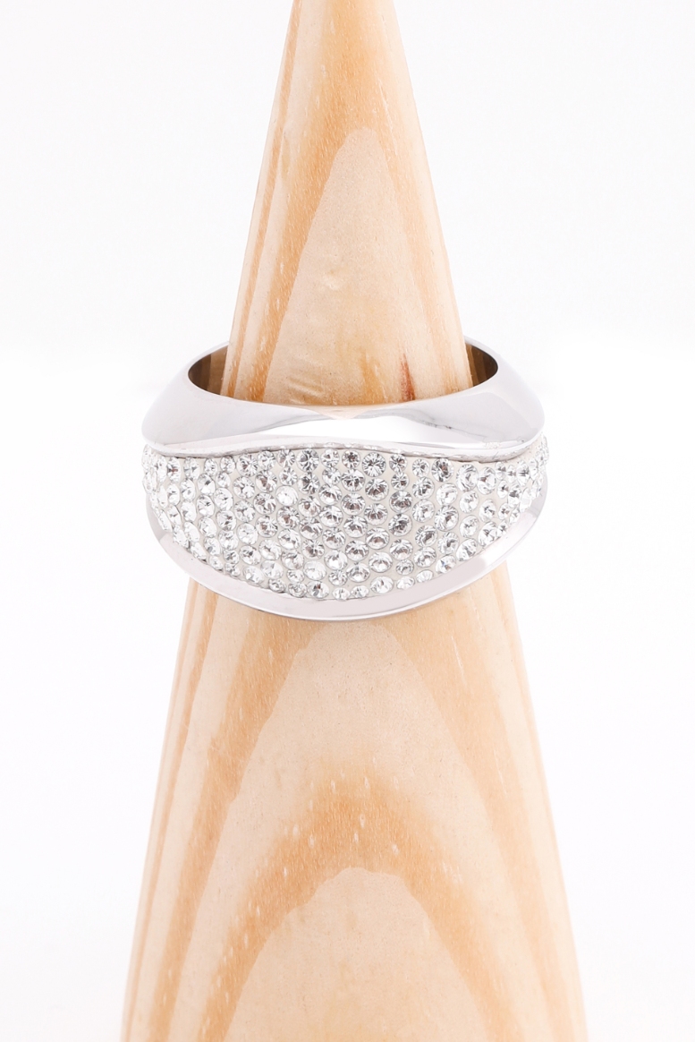 

Swarovski Cycle Silver Ring, 58mm