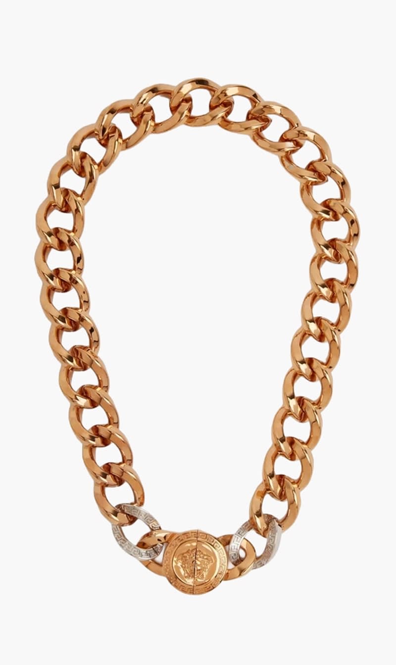 Versace Gold Medusa Chain Necklace for Men