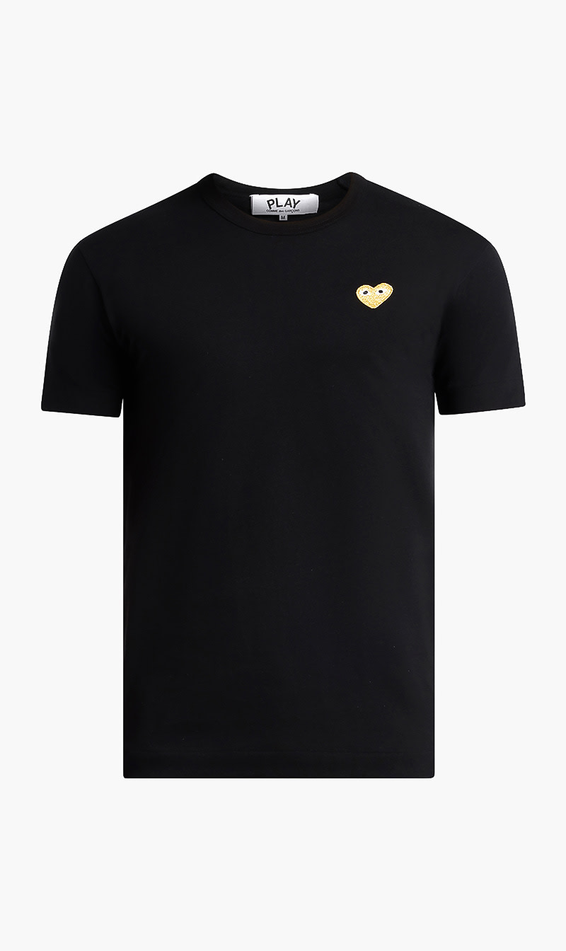 

449 Black Embroidered Heart T-shirt for Men | The Deal Outlet