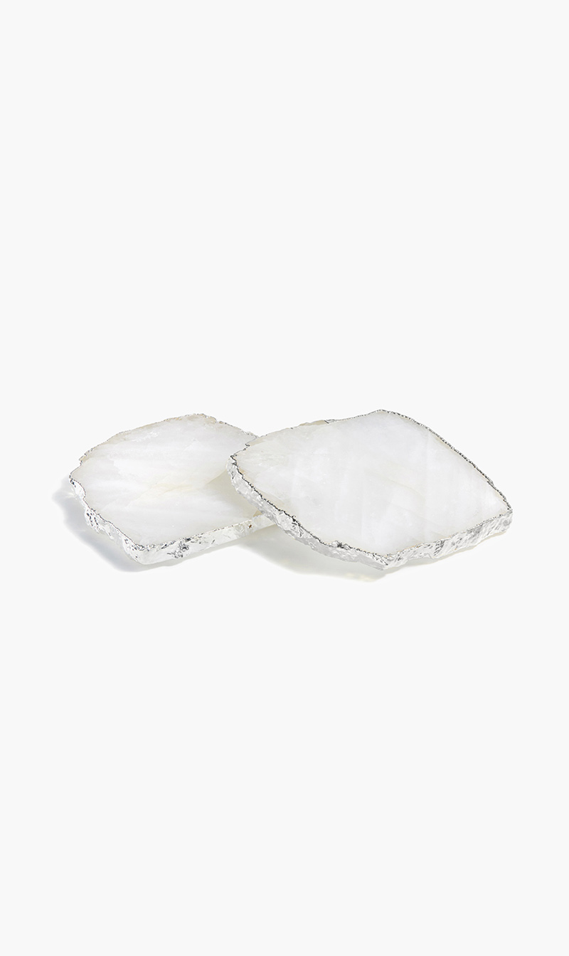 

Anna Kivita Coasters Crystal Pure Silver