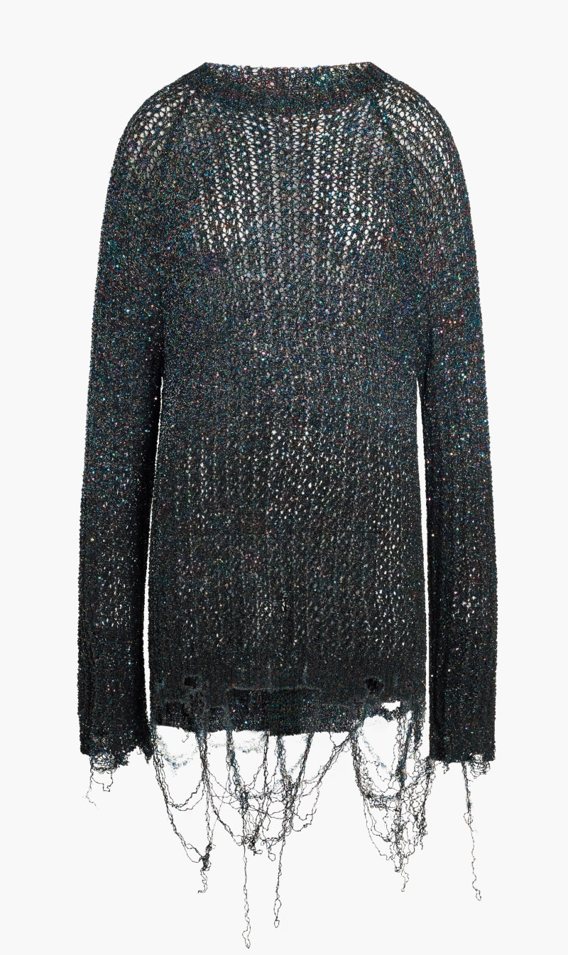

Maison Margiela Blue Avp Ribbed Long Sleeve Dark Blue Crewneck for Women | The Deal Outlet
