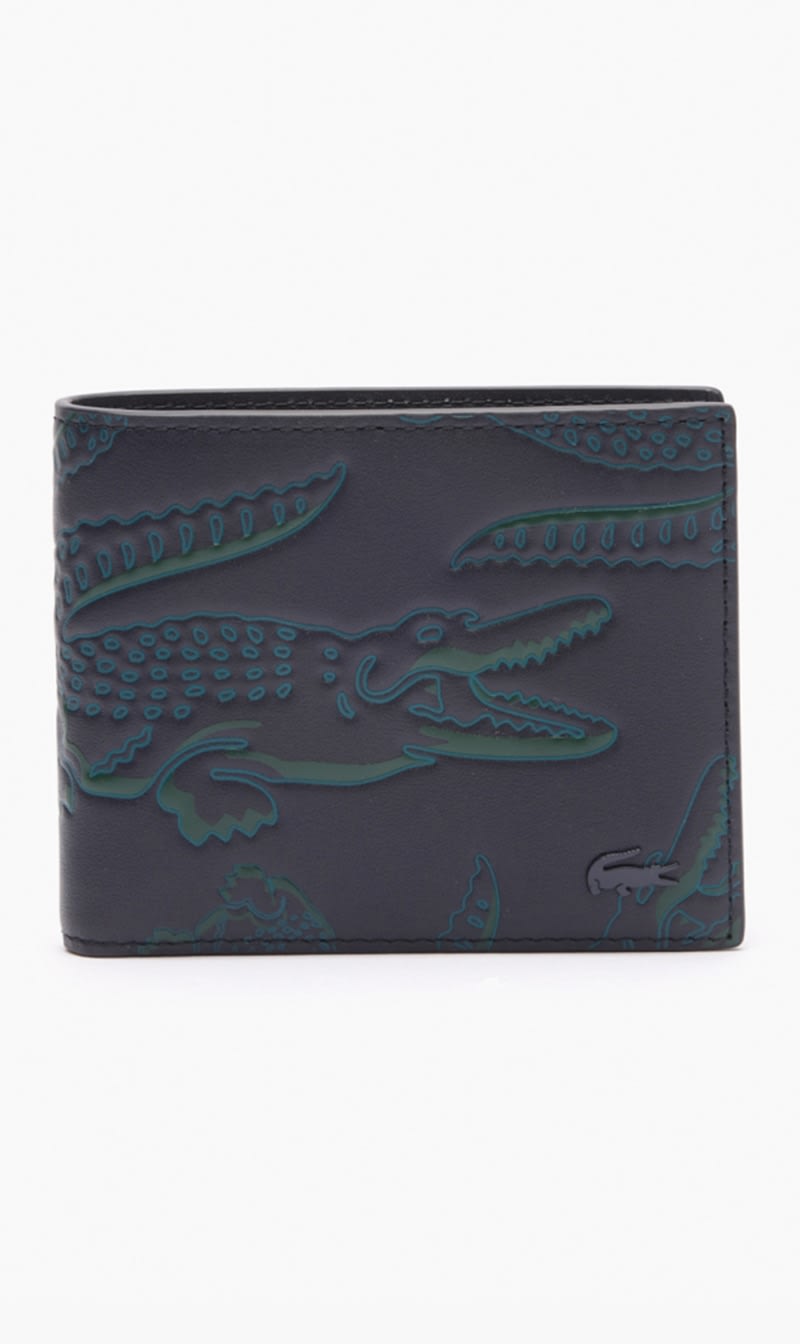 

Lacoste Black Small Rfid Protect Billfold for Men | The Deal Outlet