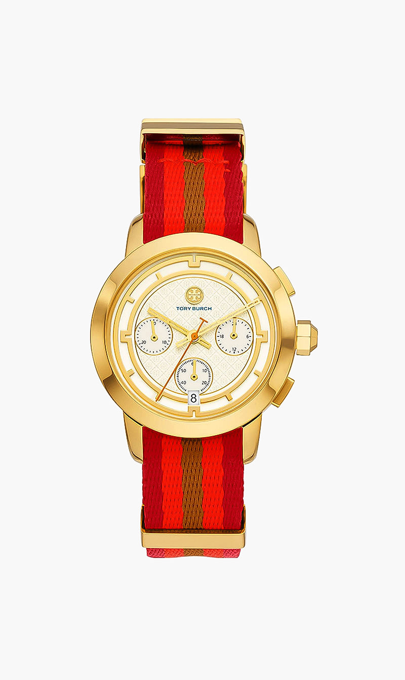 

Tory Burch Tory Canvas Strap Watch
