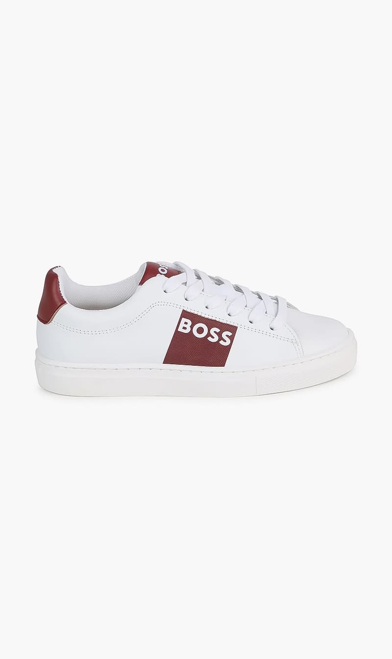 

Hugo Boss White Trainers for Boys | The Deal Outlet