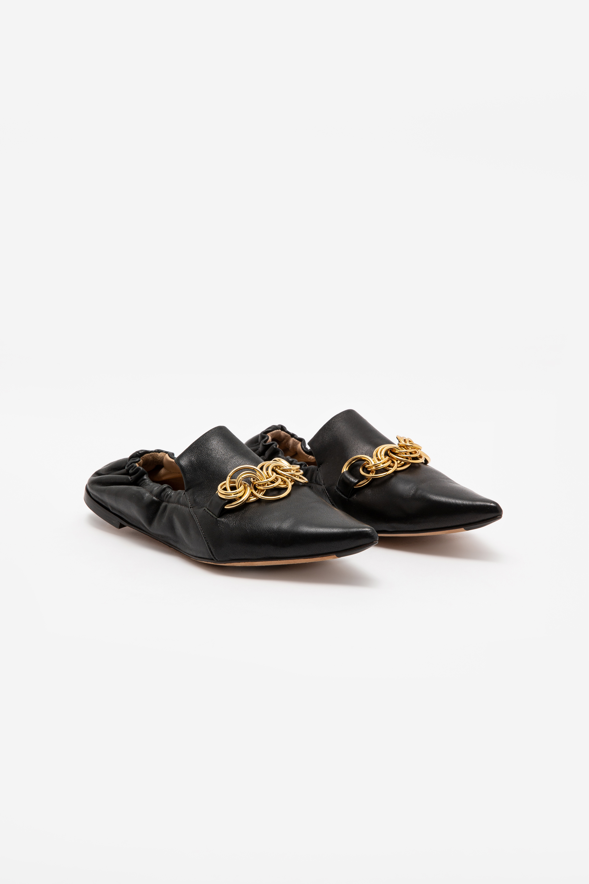 

Chloe Pointed Toe Leather Flats