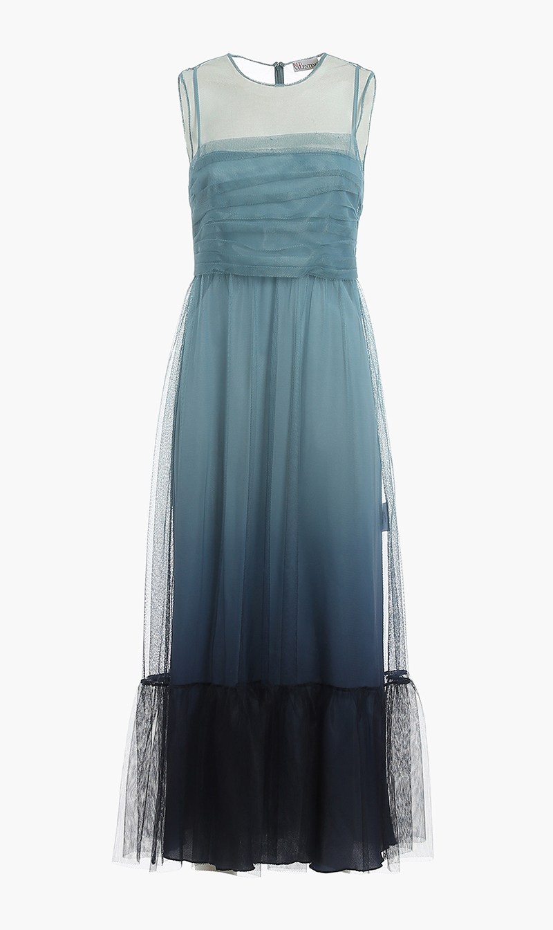 

Red Valentino Tulle Tinto Degradee Dress