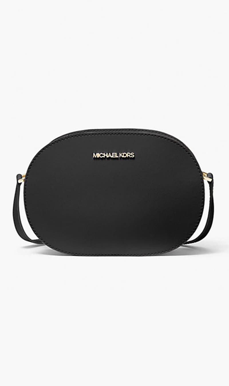 

Michael Kors Black Jet Set Travel Leather Crossbody Bag for Women | The Deal Outlet