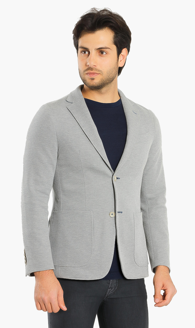 

Jacob Cohen Notch Lapel Cotton Jacket
