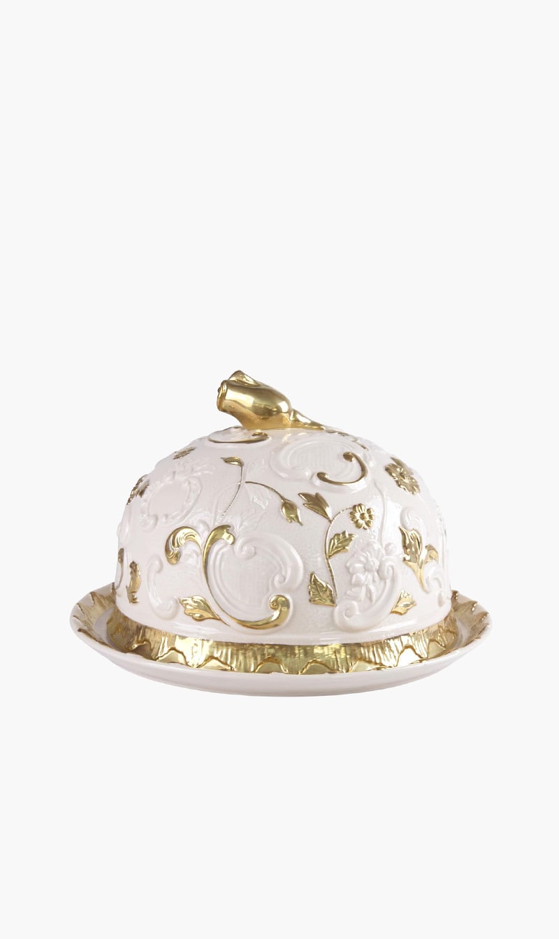 

Taormina Round Tray Dome Covered, Beige