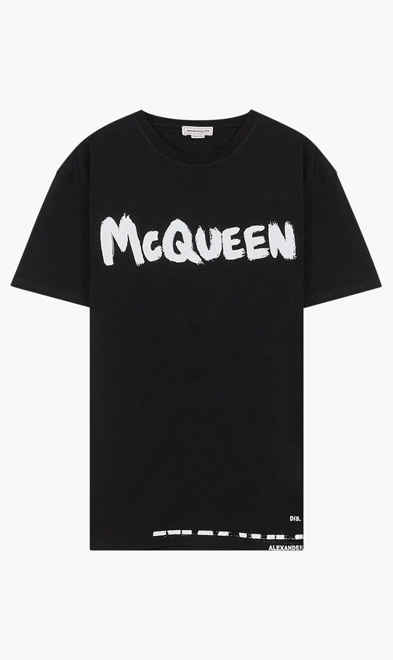 

Alexander Mcqueen Black Printed T-shirt for Men | The Deal Outlet