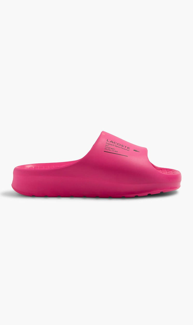 

Lacoste Pink Serve Slide 20 223 2 Cfa Pnkblk for Women | The Deal Outlet