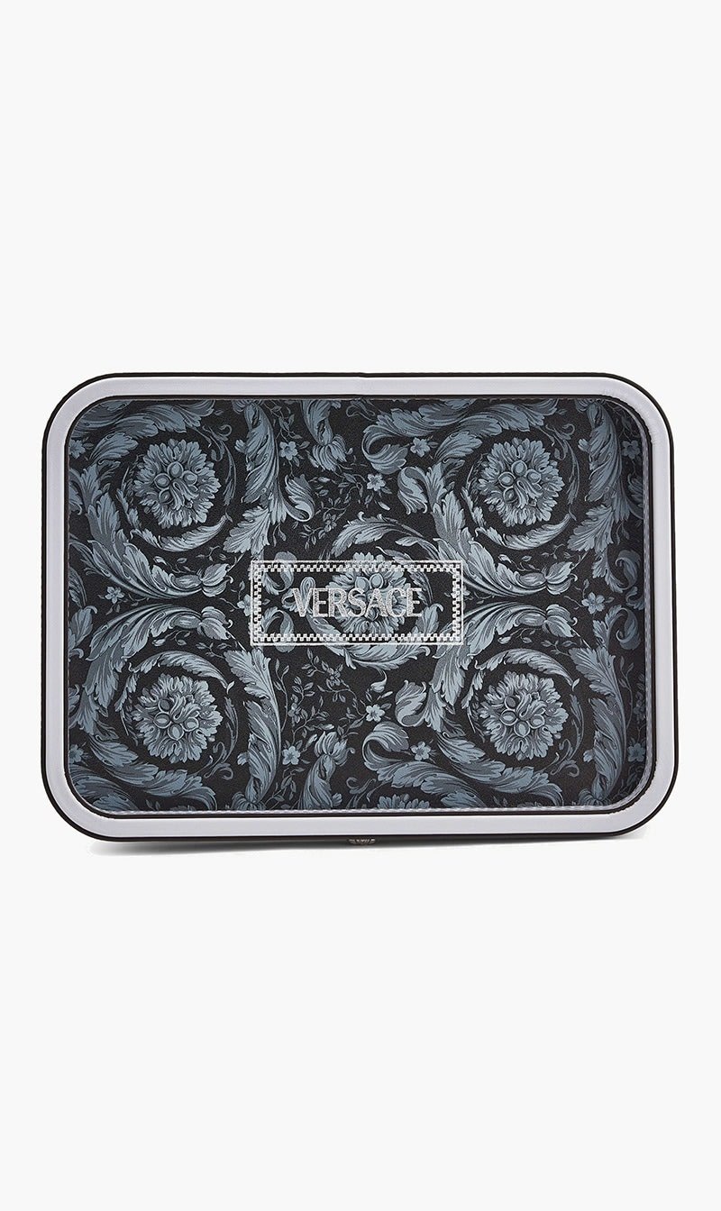 

Versace Others Barocco Trinket Tray Rectangular Small Grey | The Deal Outlet