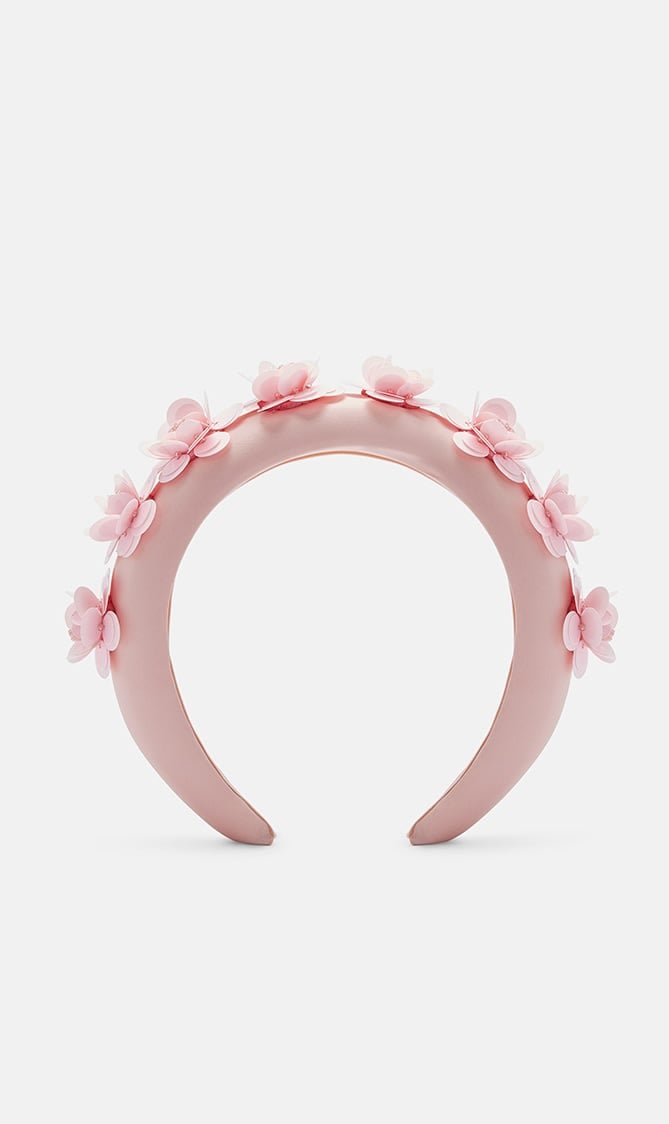 

Self-portrait Pink Pink Satin 3d Flower Headband for Girls | The Deal Outlet