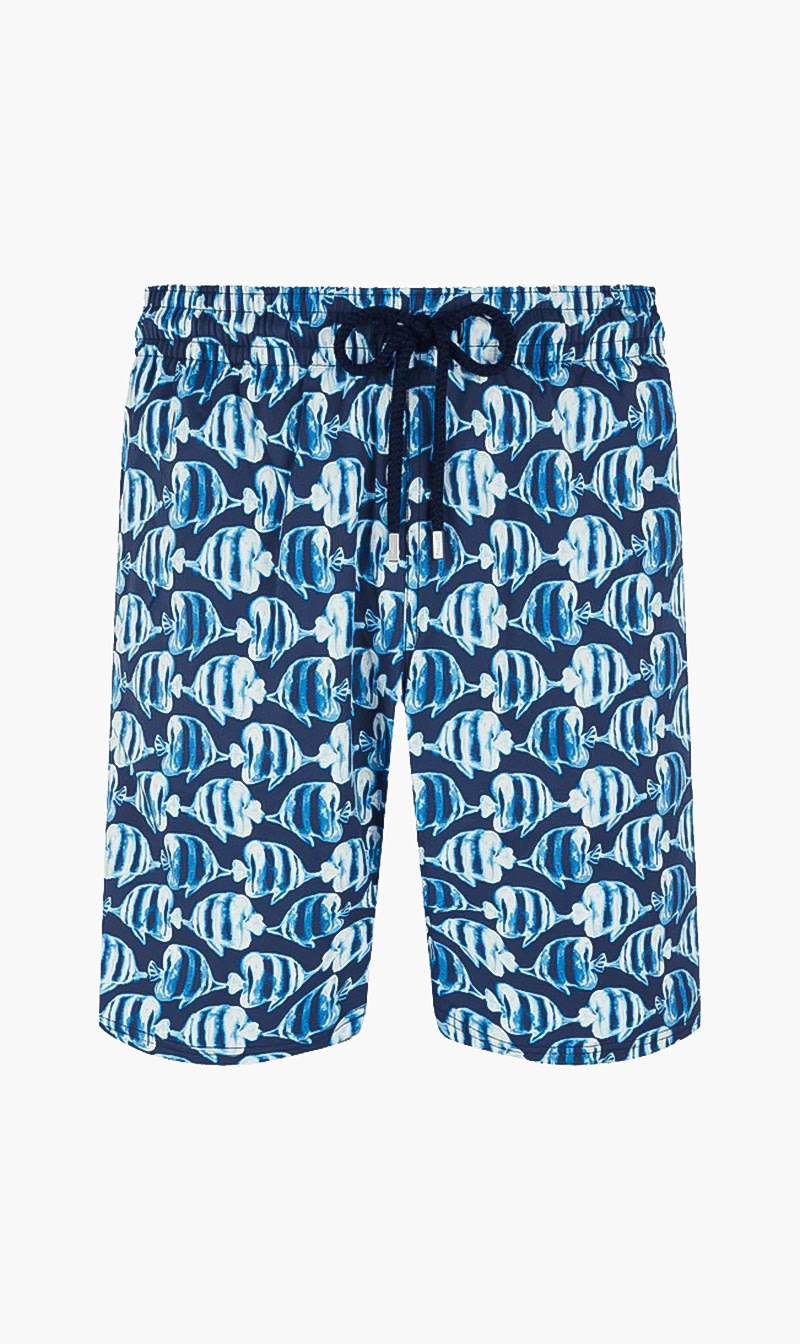 

Vilebrequin Blue Fish Printed Shorts for Men | The Deal Outlet