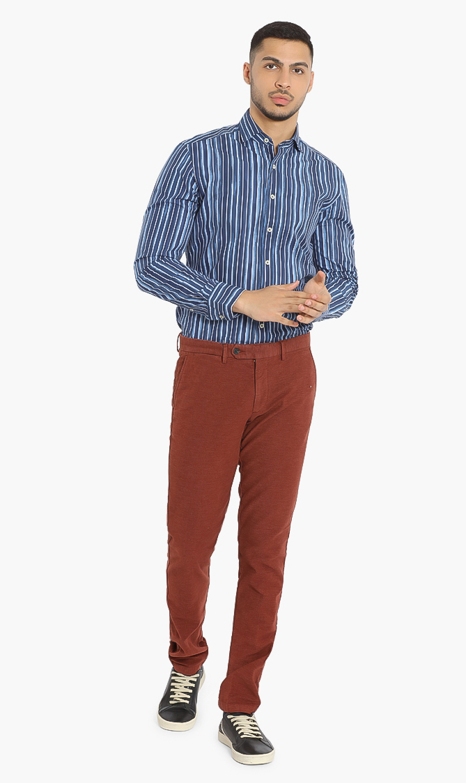 

Kensington Slim Moleskin Chino Pants, Red