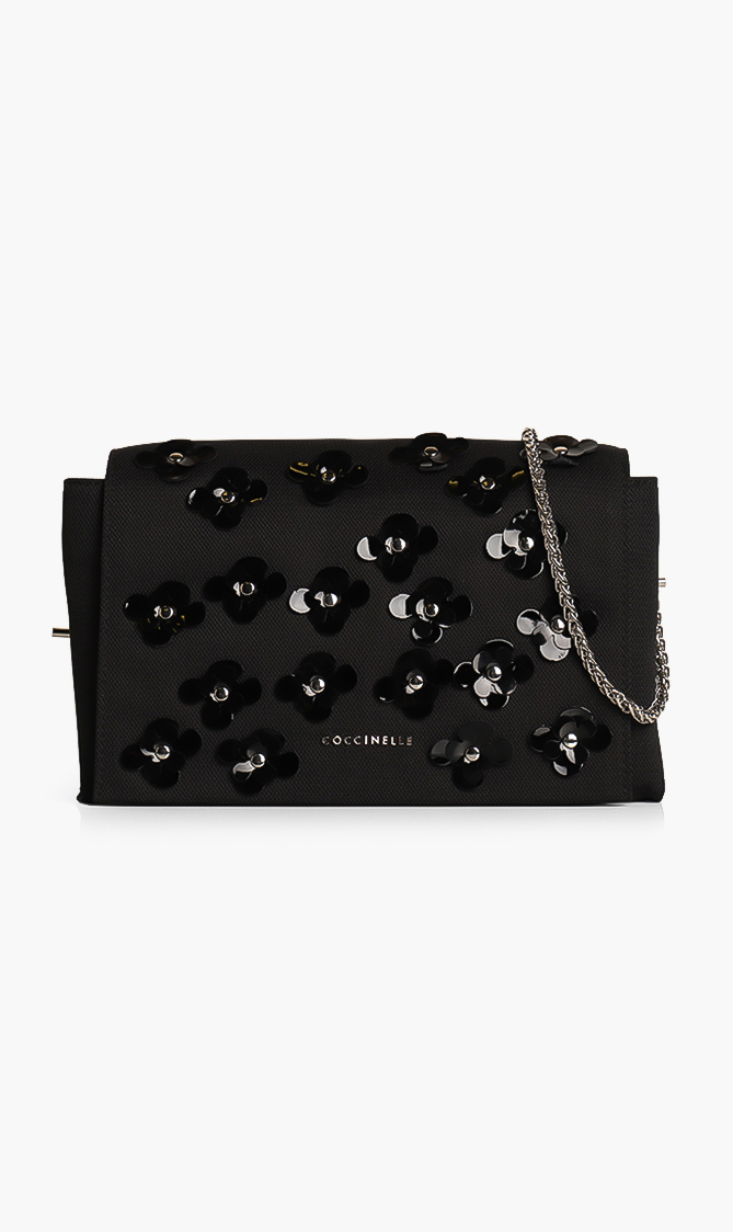 

Coccinelle Floral Applique Clutch Bag