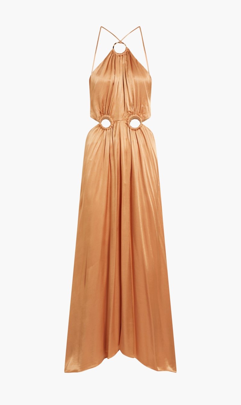 

Elliatt Orange Visitant Maxi Dress for Women | The Deal Outlet