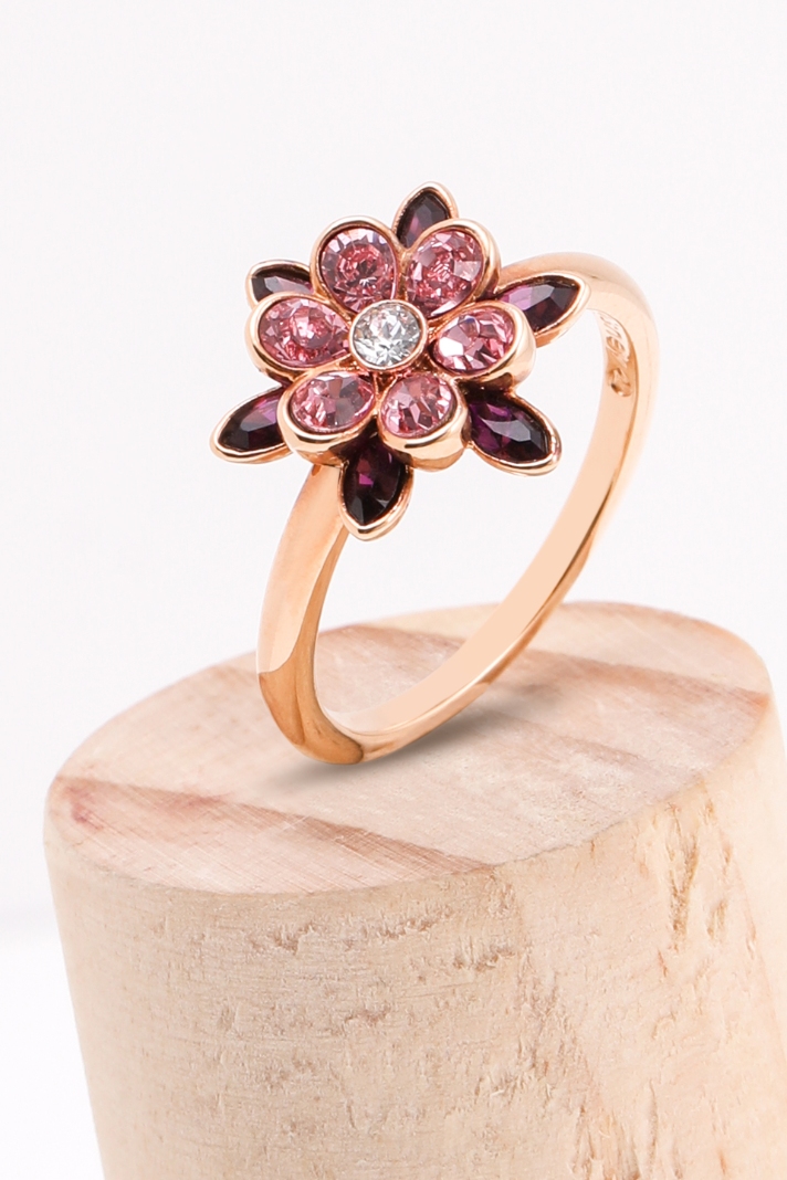 

Swarovski Cinderella Flower Rose Gold Ring, 58mm