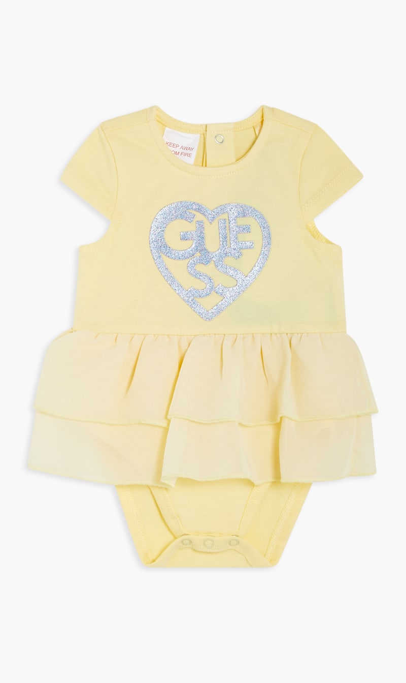 

Half Sleeve Dress Bodysuit, Yellow