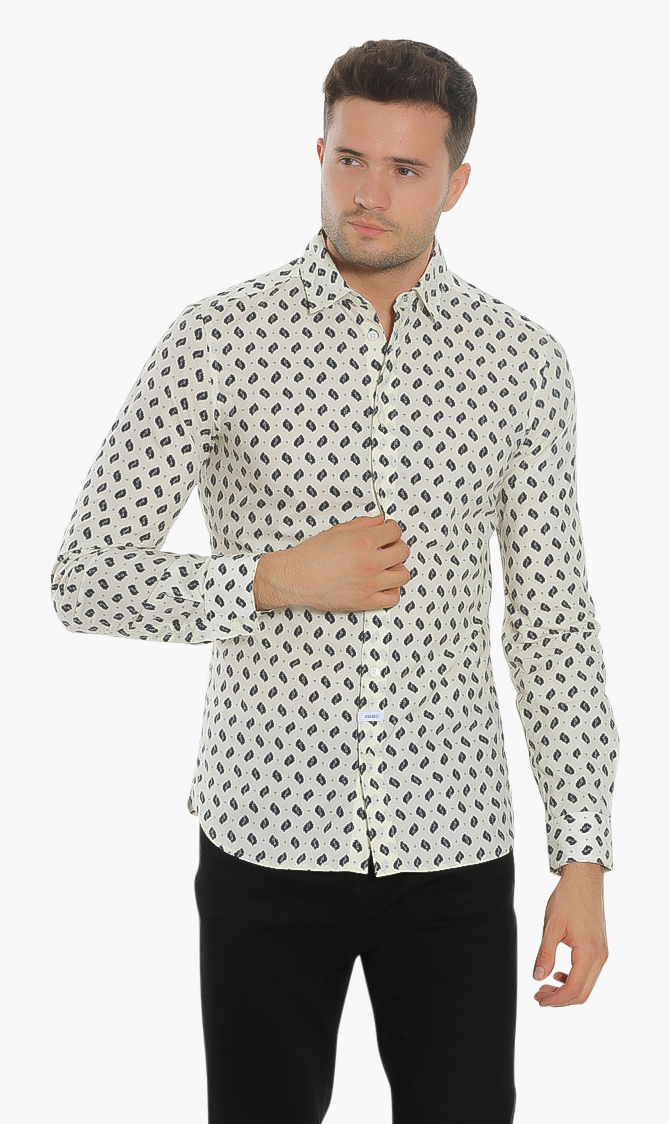 

Kenzo Ikat Mini All Over Print Slim Fit Shirt