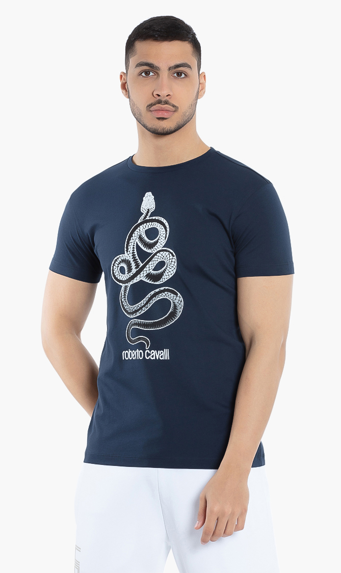 

Roberto Cavalli Snake Print T-shirt