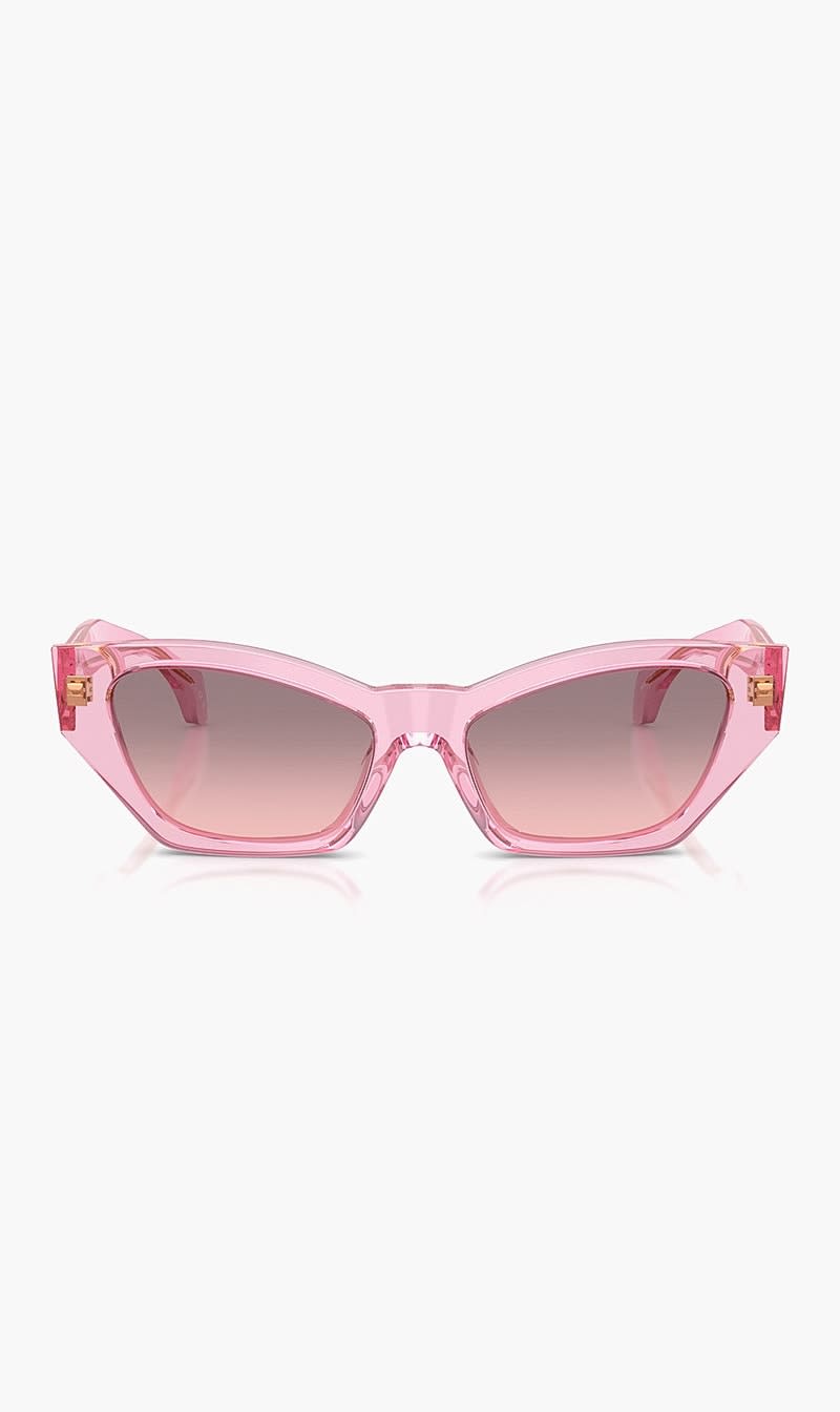 Versace Pink Transparent Rose Sunglasses for Women