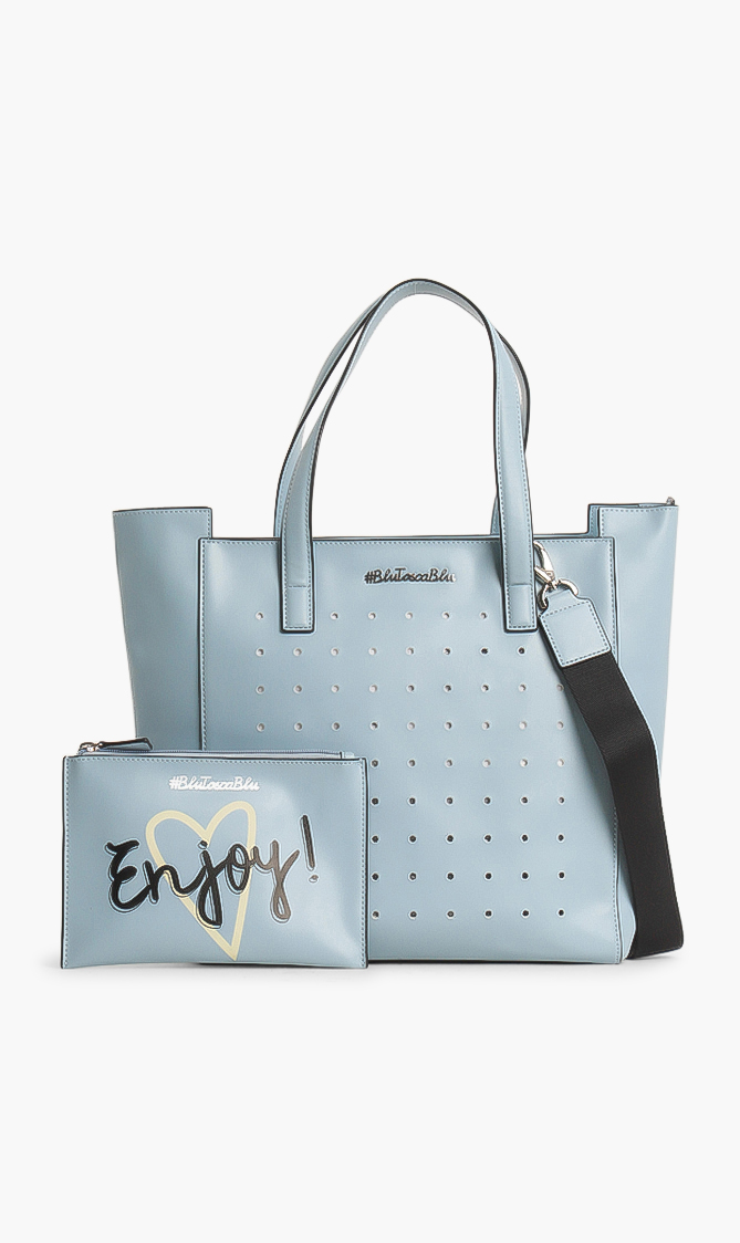 

Tosca Blu Leather Big Shopping Bag