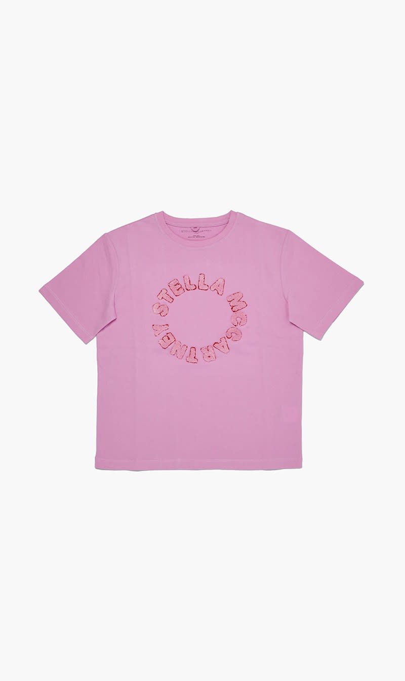 

Stella Mc Cartney Purple T-shirt With Embossed Logo for Girls | The Deal Outlet
