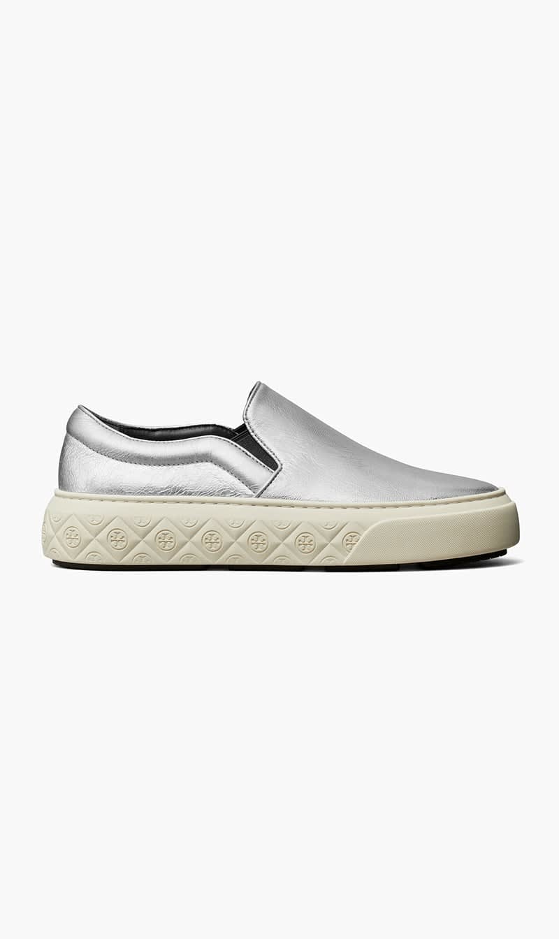 

Tory Burch Silver Ladybug Slip On Sneaker for Women | The Deal Outlet