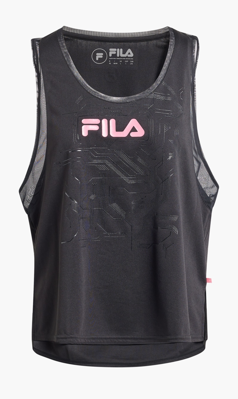 

Fila mesh panel vestblack | the deal outlet, Black