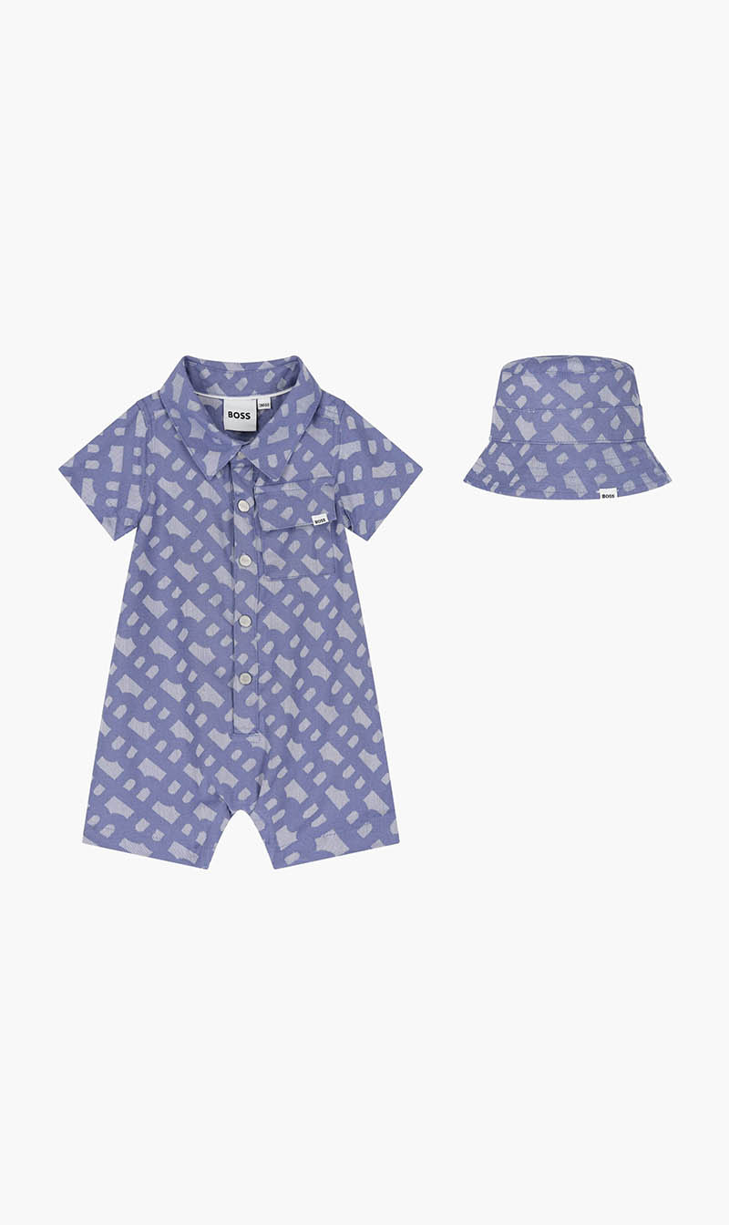 Boss Blue Short All In One Bucket Hat for Boys