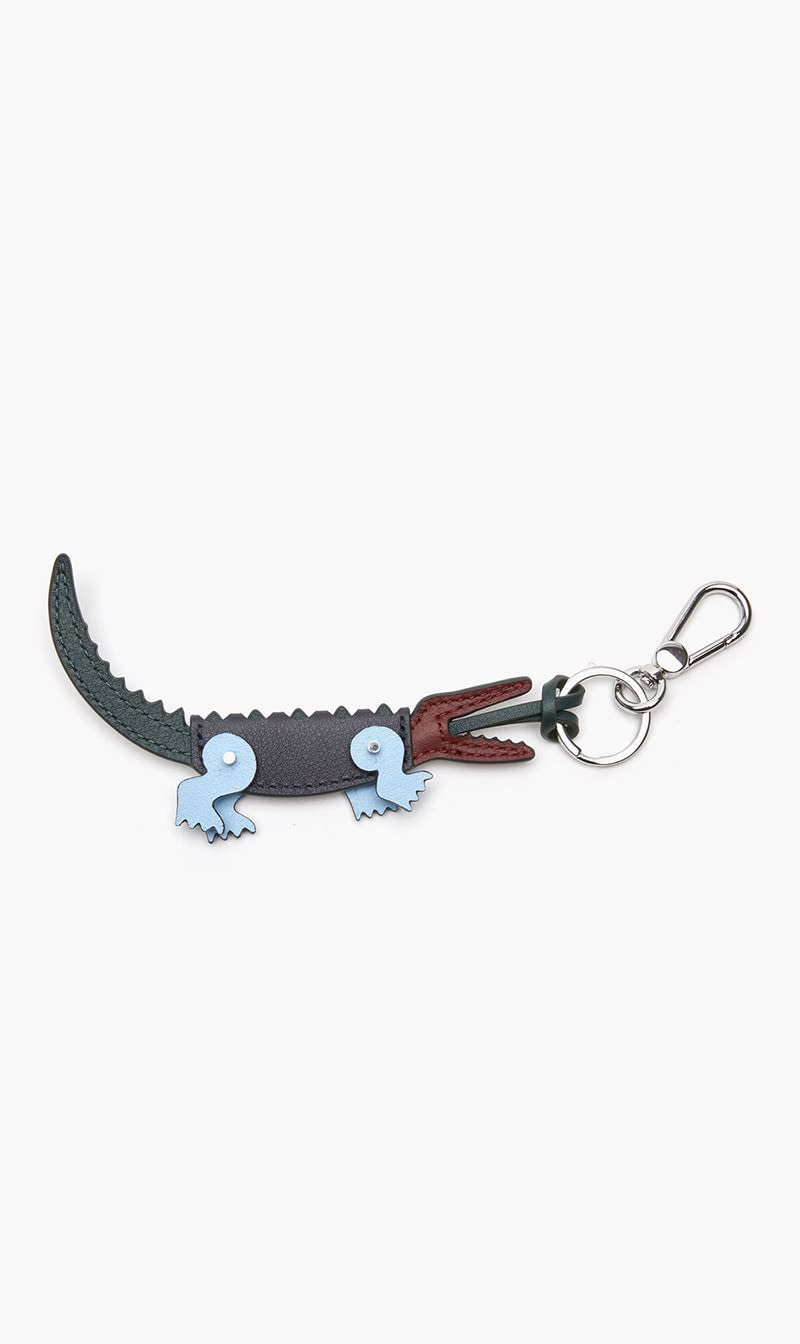 

Lacoste Blue Holiday Color-block Crocodile Key Ring for Men | The Deal Outlet