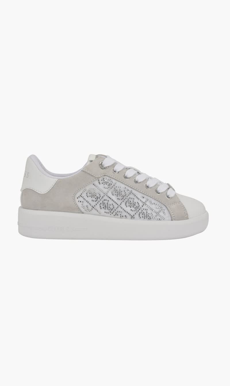 

Guess White Roki Low Top Sneakers for Women | The Deal Outlet