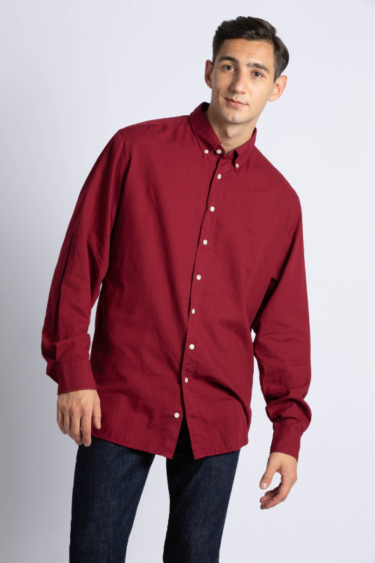 

Hackett London Gmt Dye Delave Oxford Long Sleeve Shirt