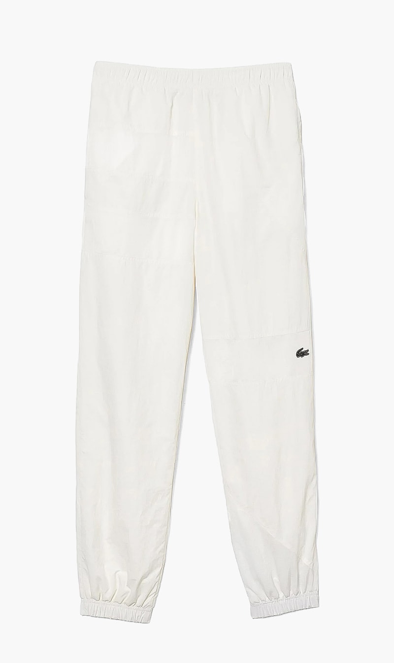 

Lacoste White Regular Fit Track Pants for Men | The Deal Outlet