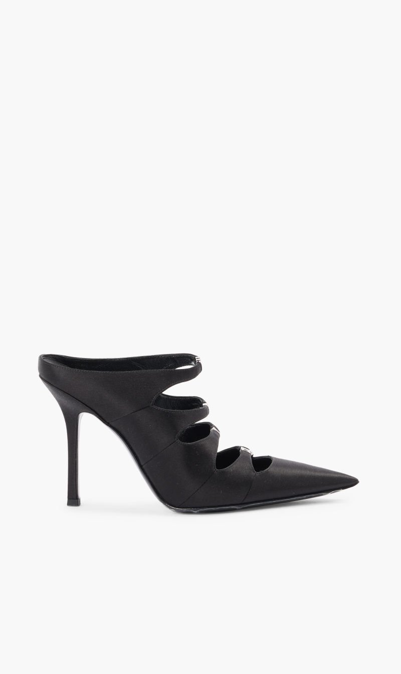 

Alexander Wang Black Lolita 105 Logo Mule for Women | The Deal Outlet