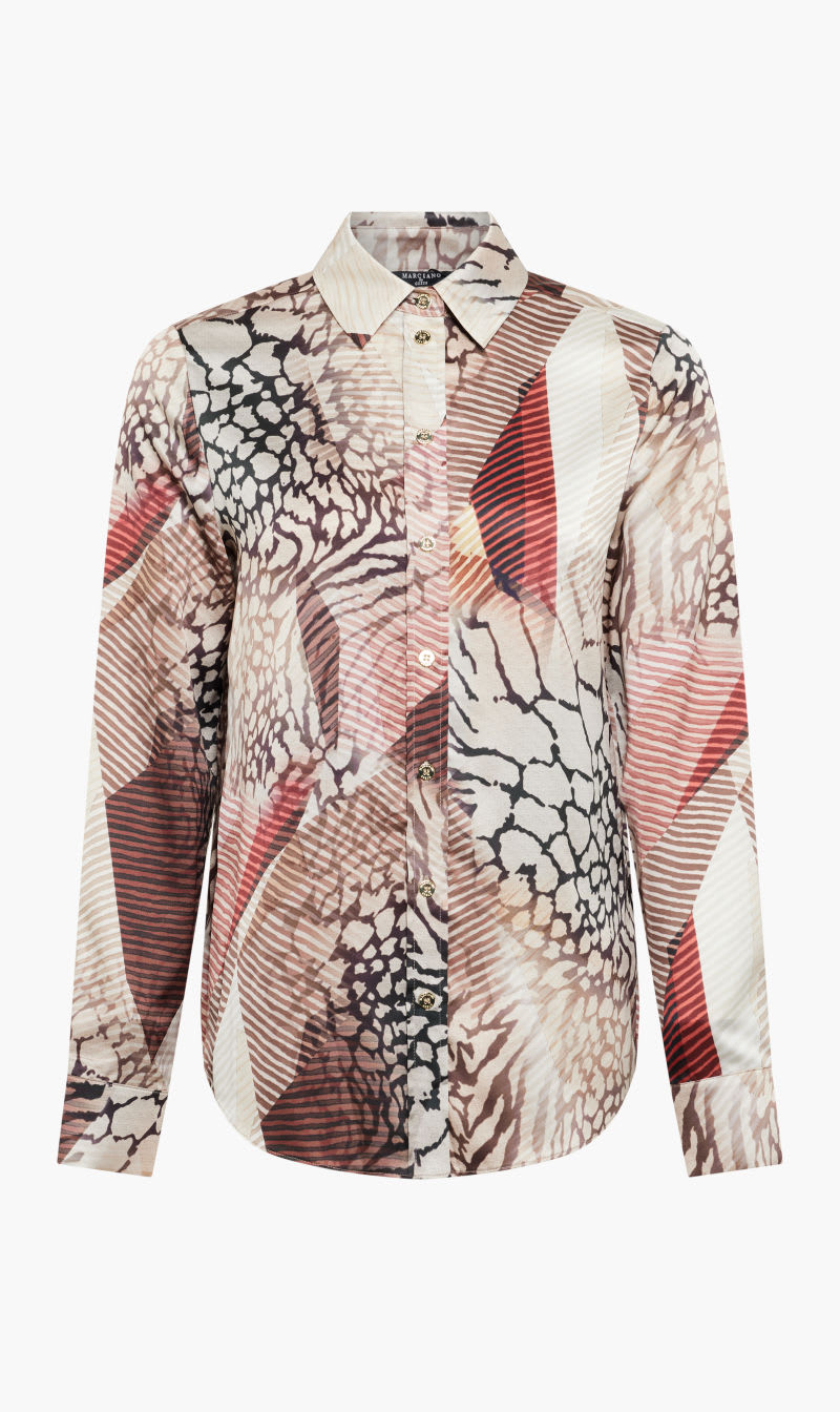 

Guess Multi-color Melissa Printed Shirt for Women | The Deal Outlet