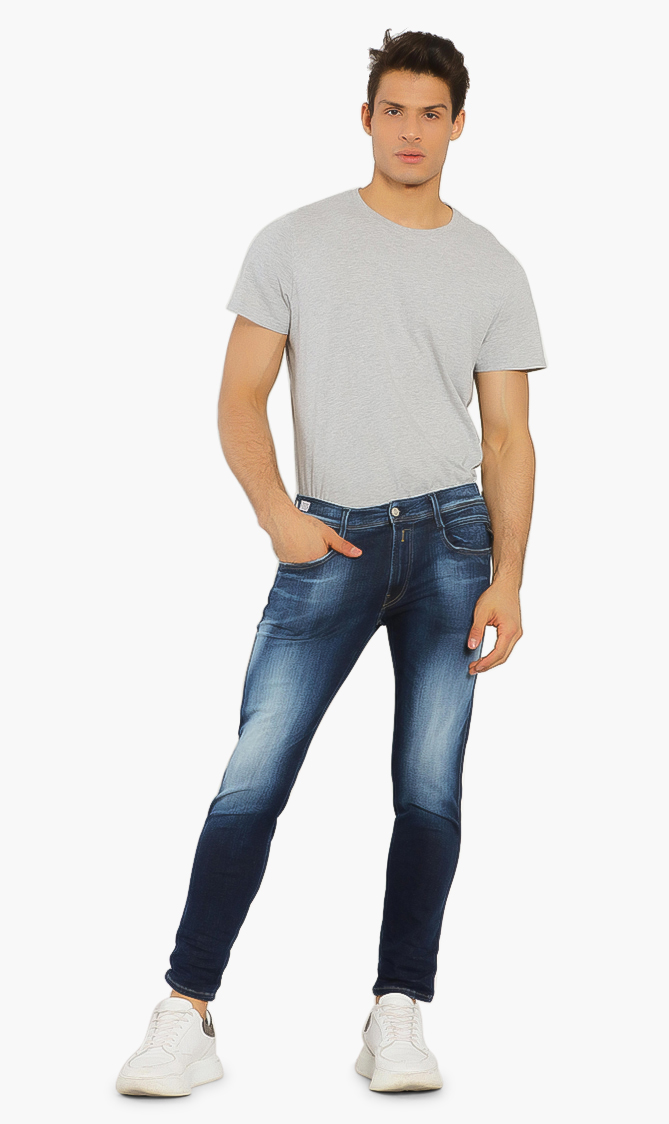 

Anbass Hyperflex Stretch Jeans, Blue