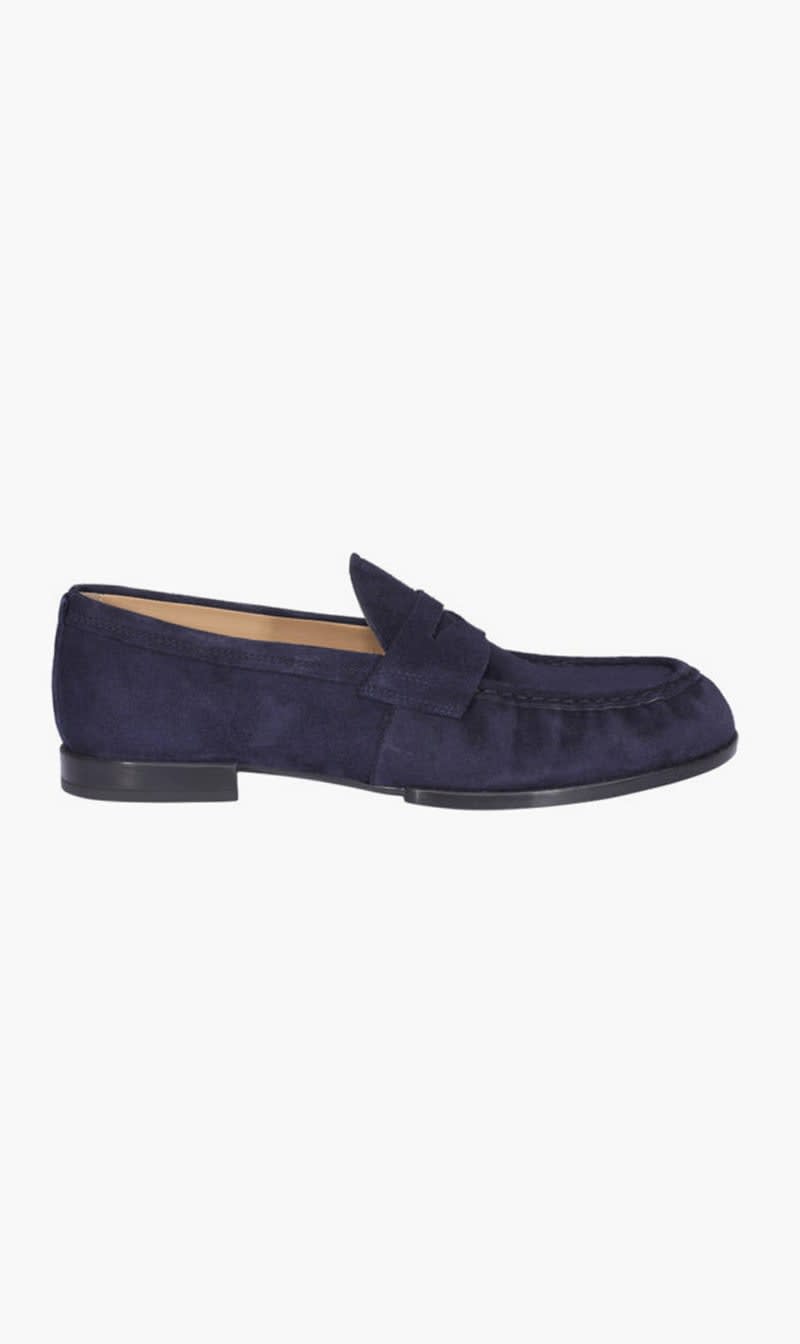 

Tod's Blue Classic Suede Loafers for Men | The Deal Outlet