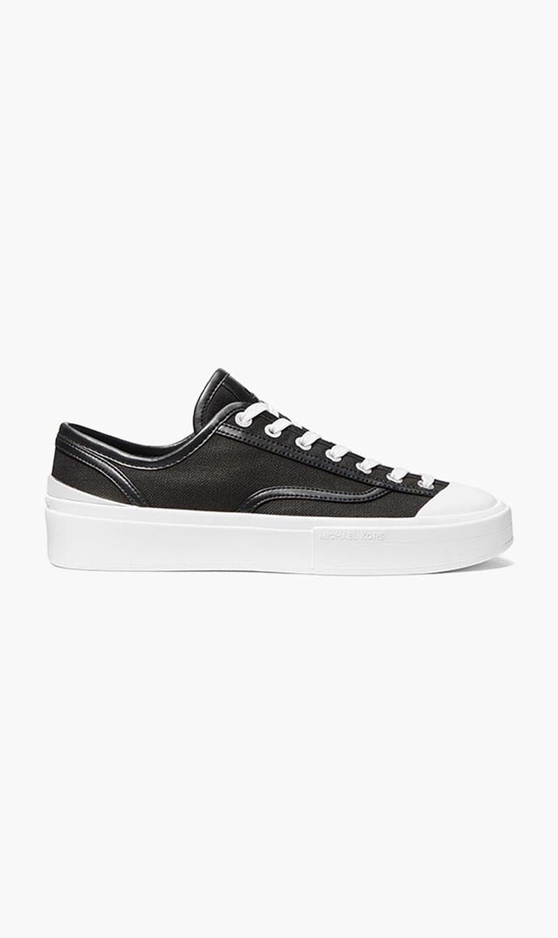Michael Kors Black Jude Linen Blend Sneakers for Men