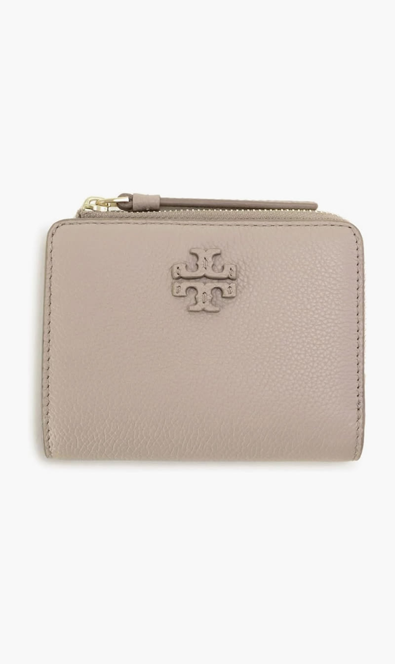 

Tory Burch Brown Mcgraw Bi-fold Wallet for Women | The Deal Outlet