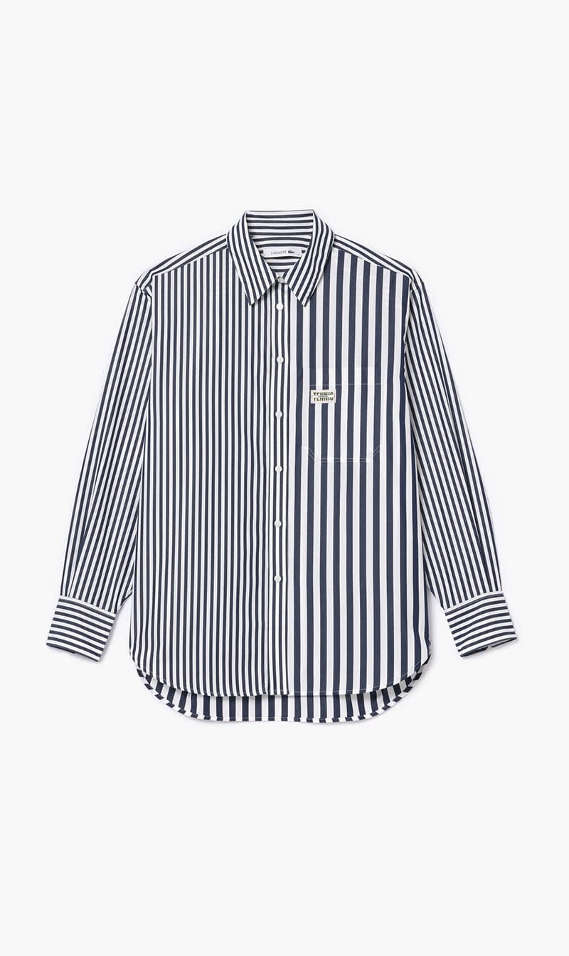 

Lacoste Multi-color Lacoste X Bandier Striped Cotton Poplin Shirt for Women | The Deal Outlet